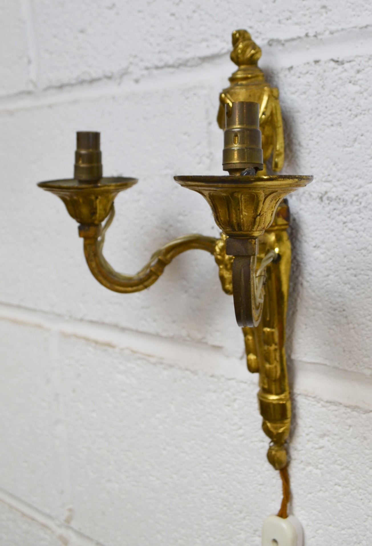 Vintage Brass Gilded Sconce