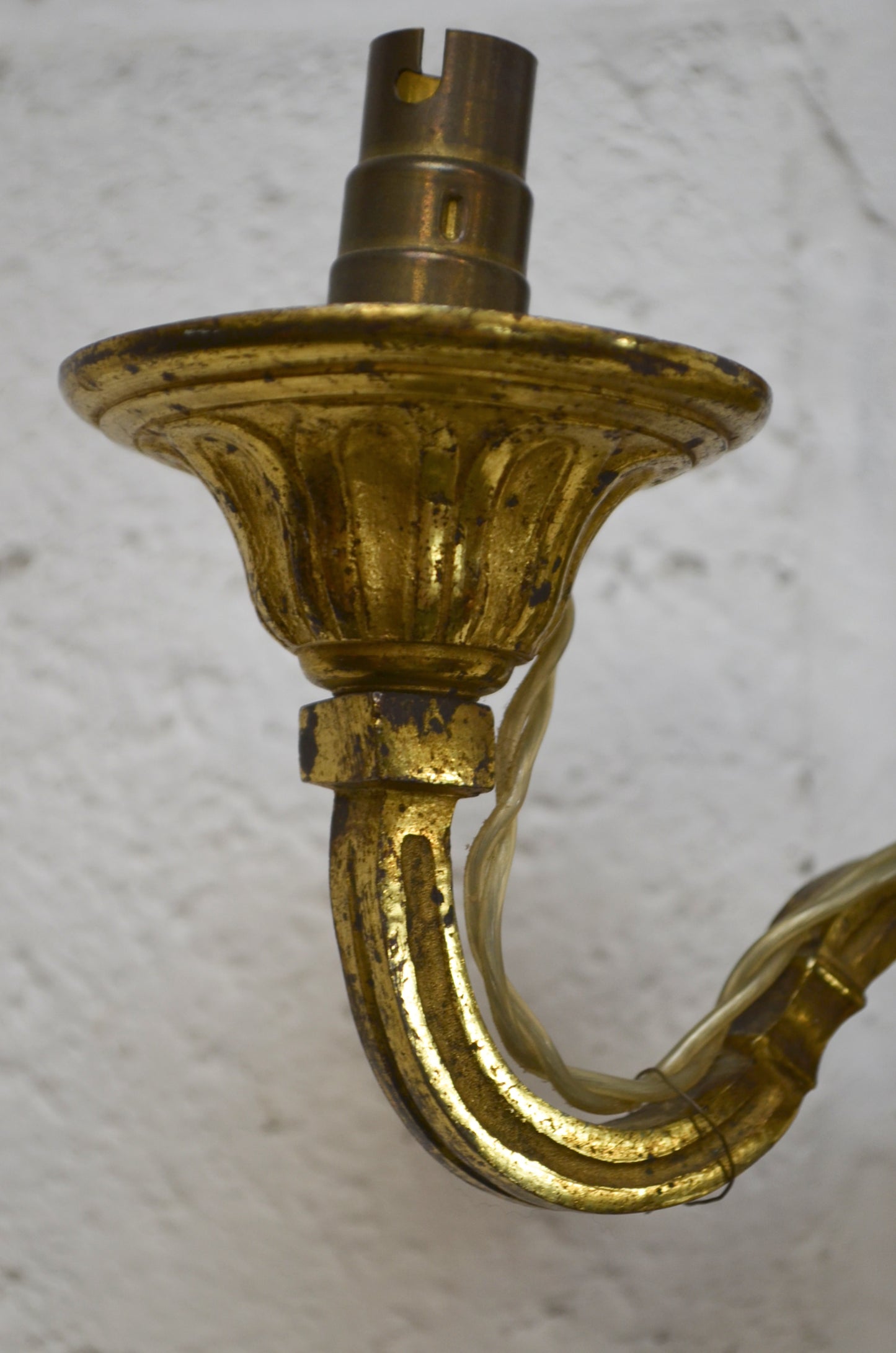 Vintage Brass Gilded Sconce