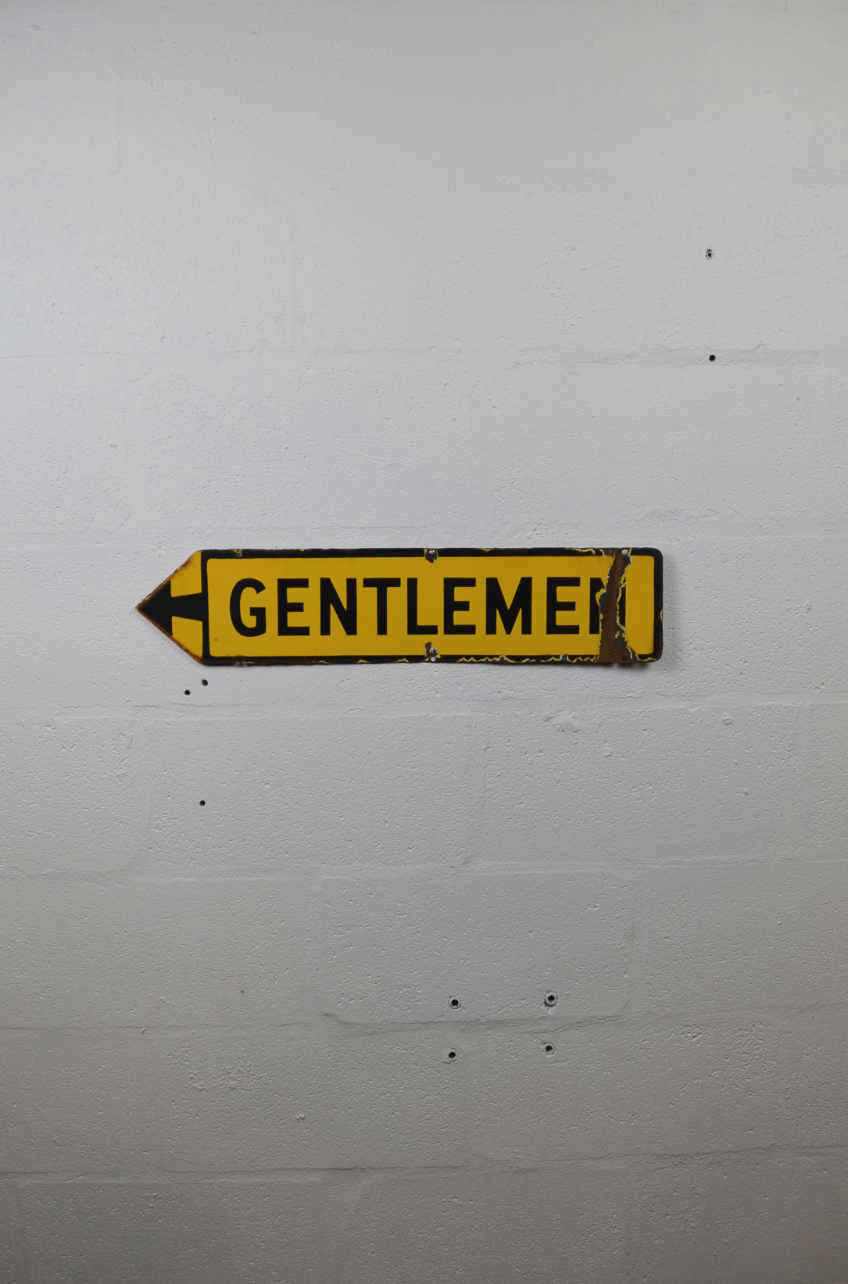 Gentleman Sign