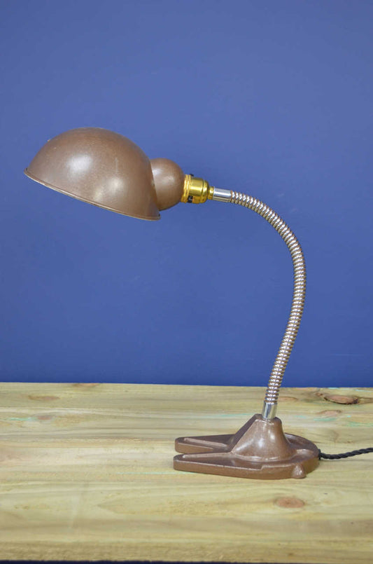 Industrial Gooseneck Desk Lamp by Hawkins Drury