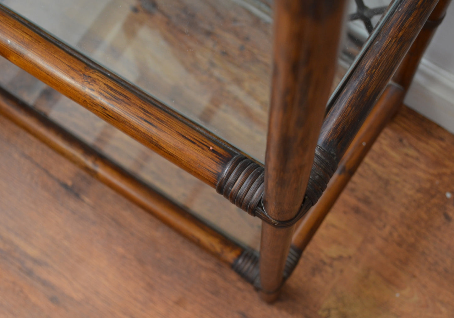 Vintage Bamboo Shelves