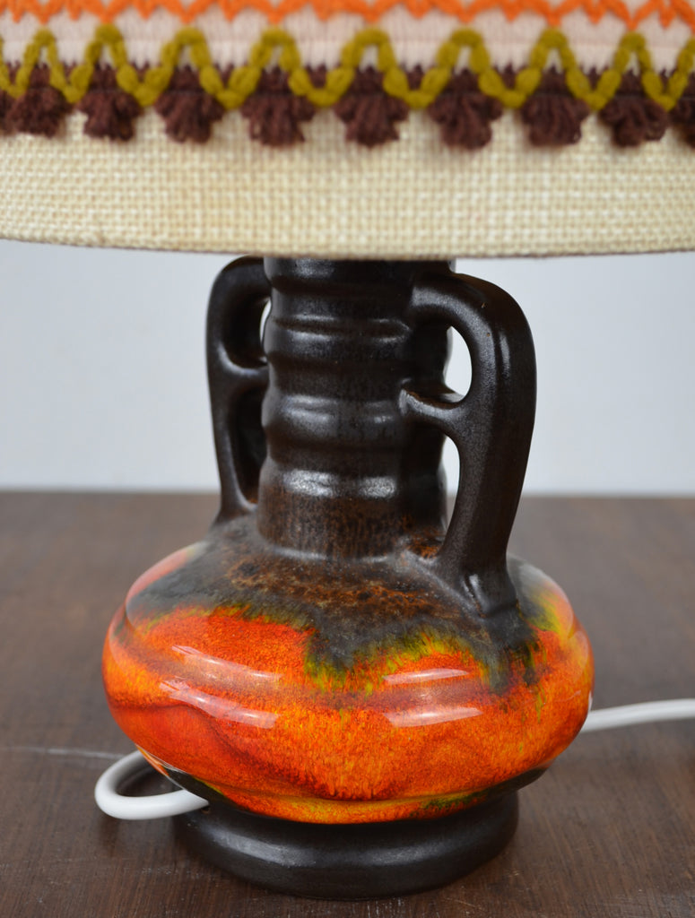 West german deals pottery lamp