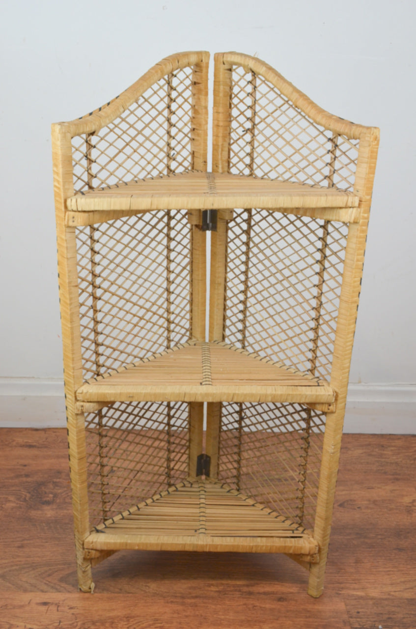 Vintage Rattan Shelves