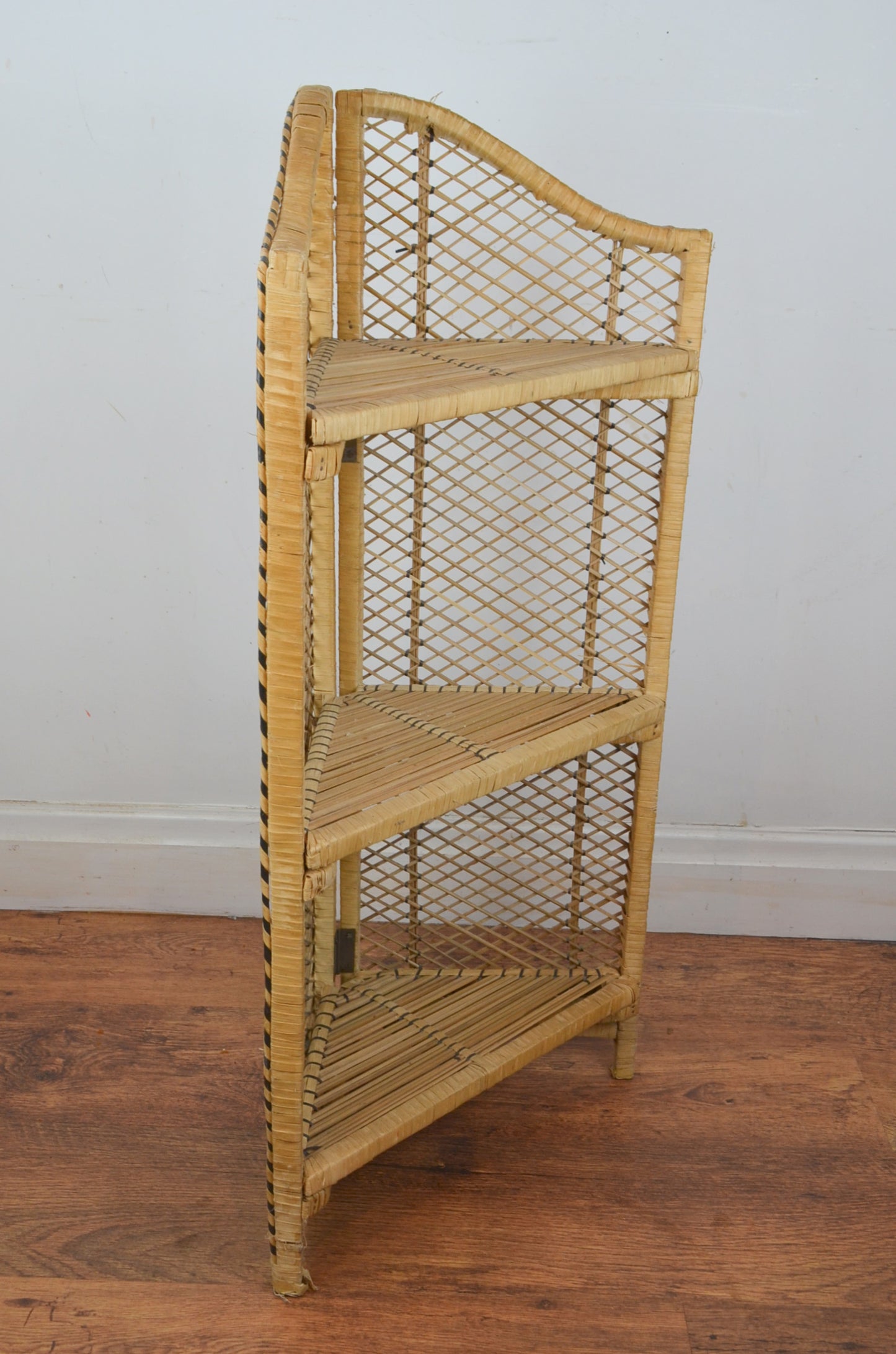 Vintage Rattan Shelves