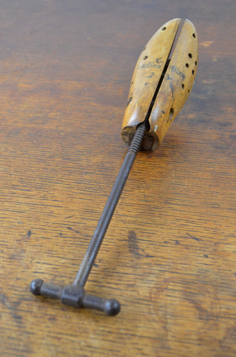 Antique wooden store shoe stretcher