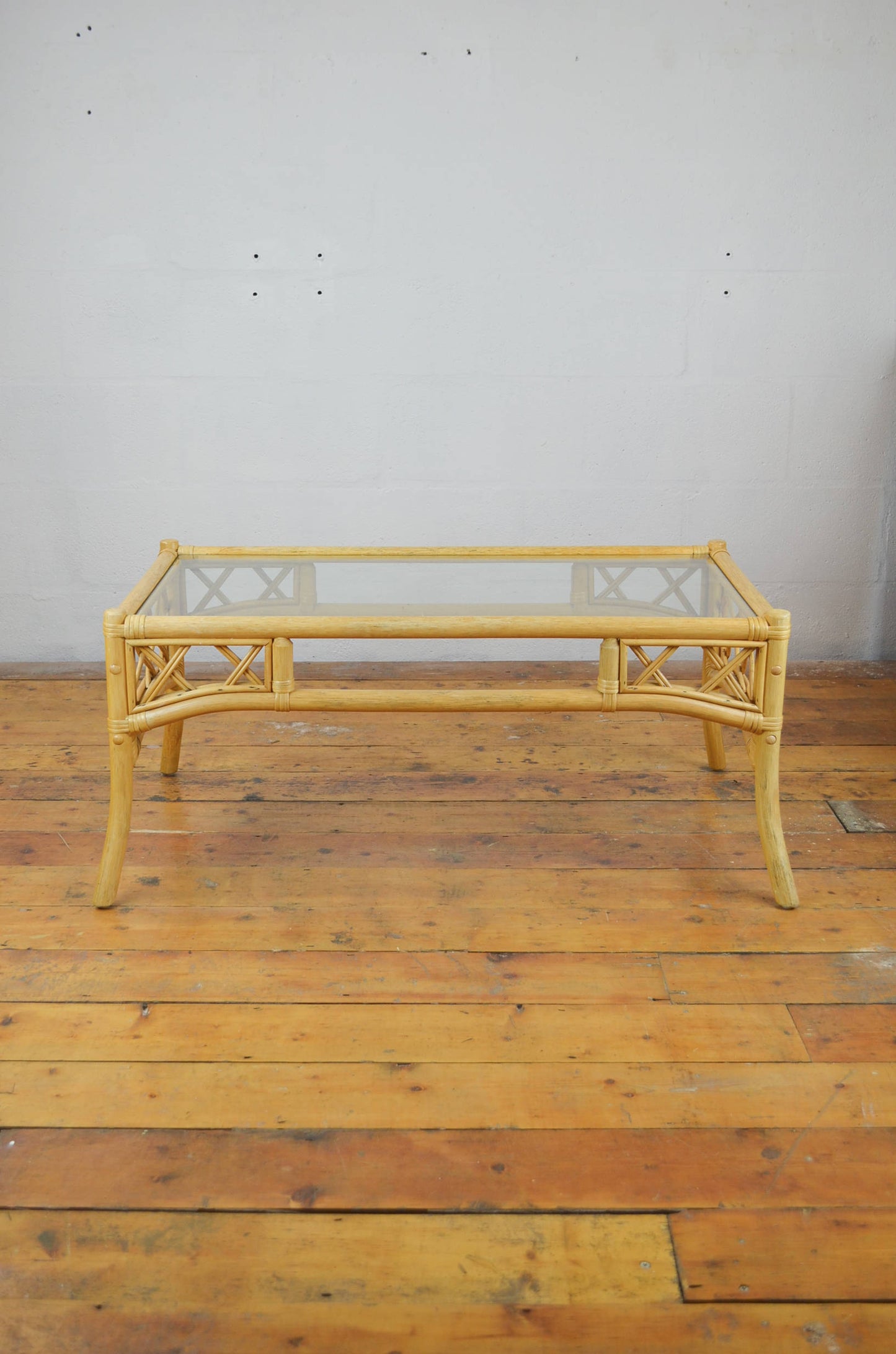 Vintage Rattan Coffee Table