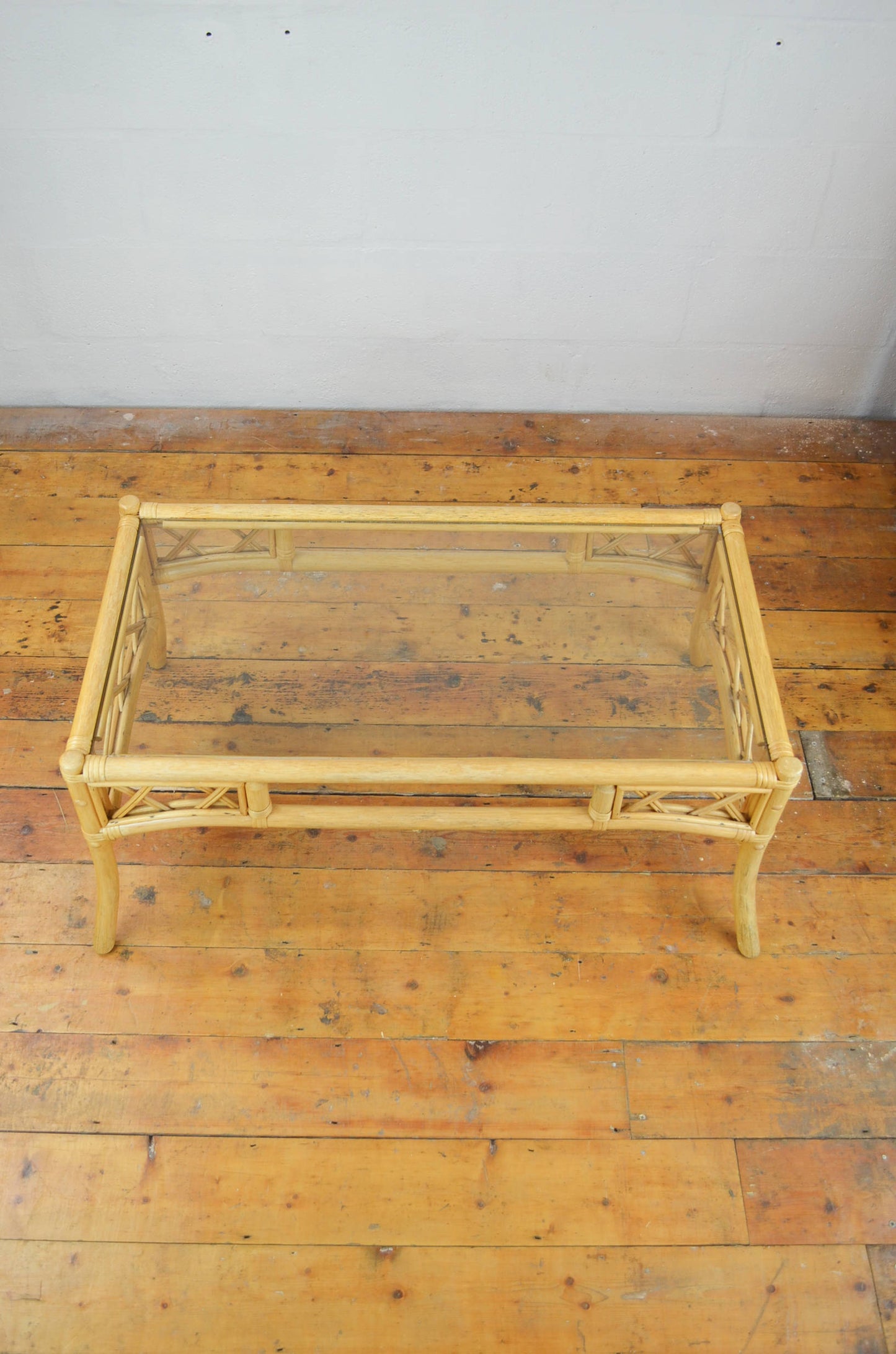 Vintage Rattan Coffee Table