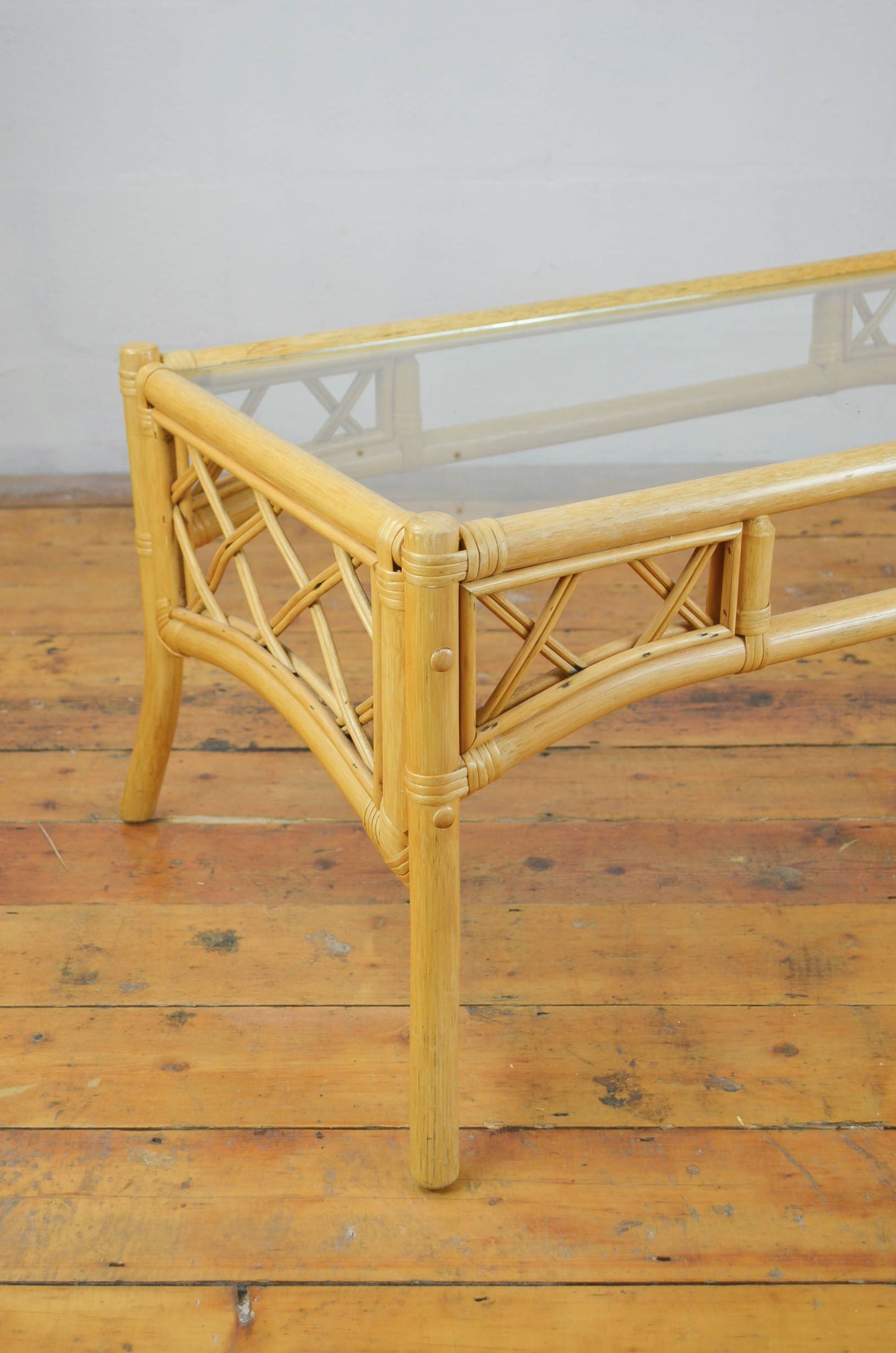 Vintage Rattan Coffee Table