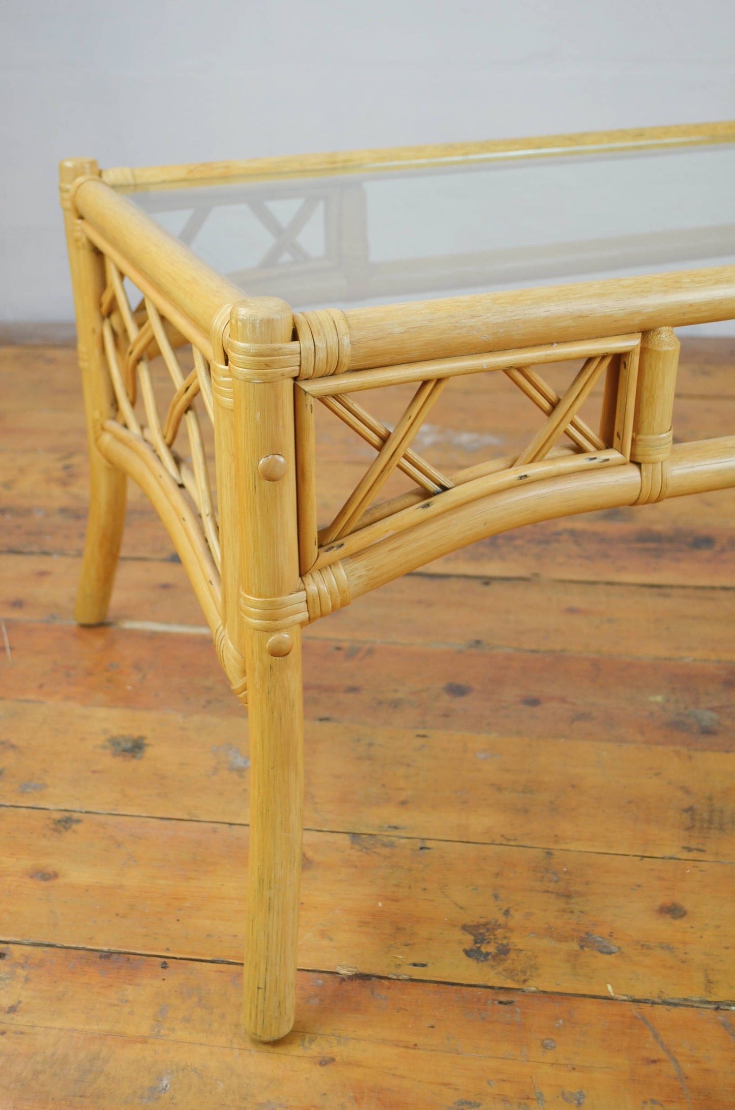 Vintage Rattan Coffee Table