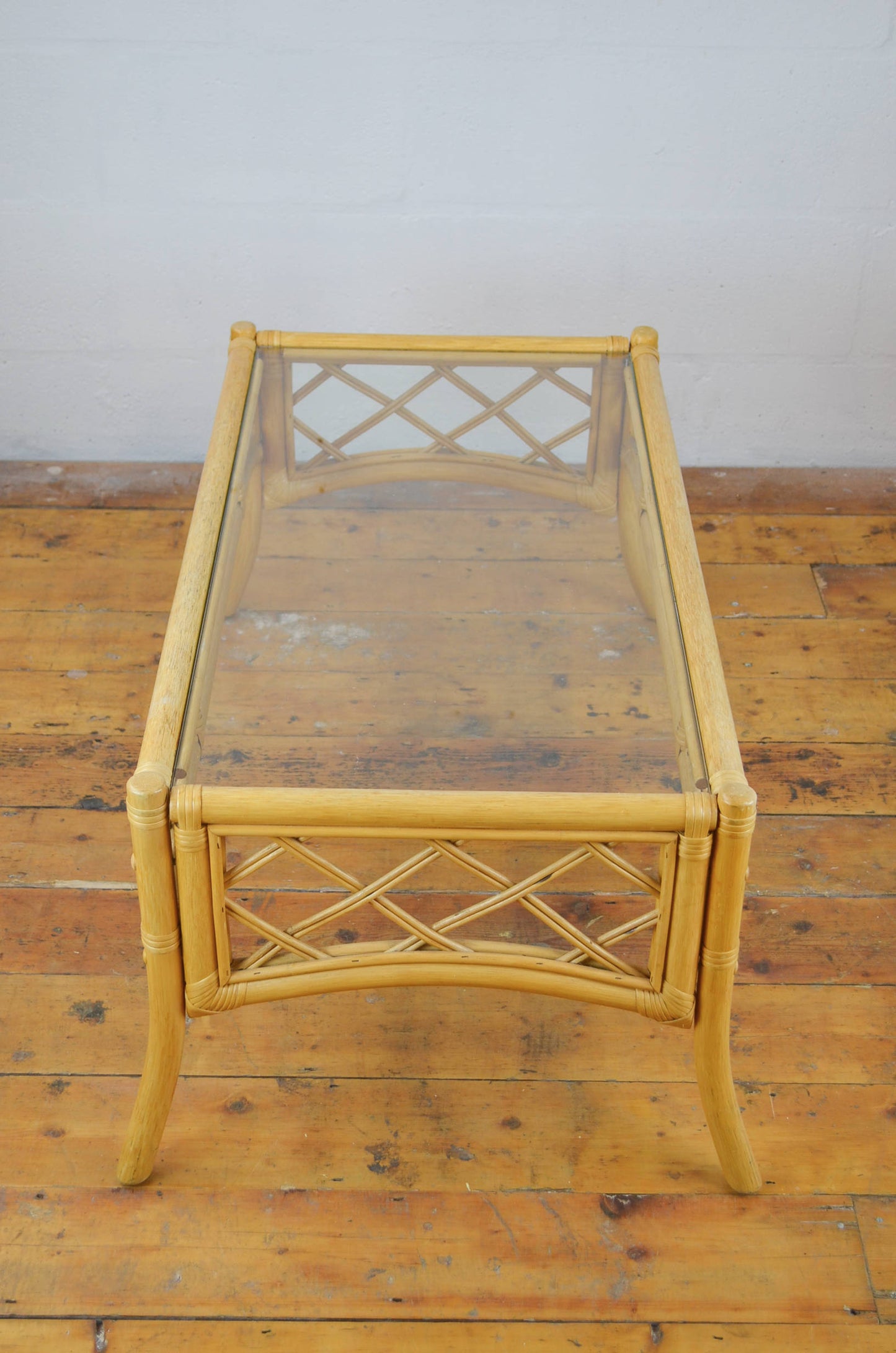 Vintage Rattan Coffee Table