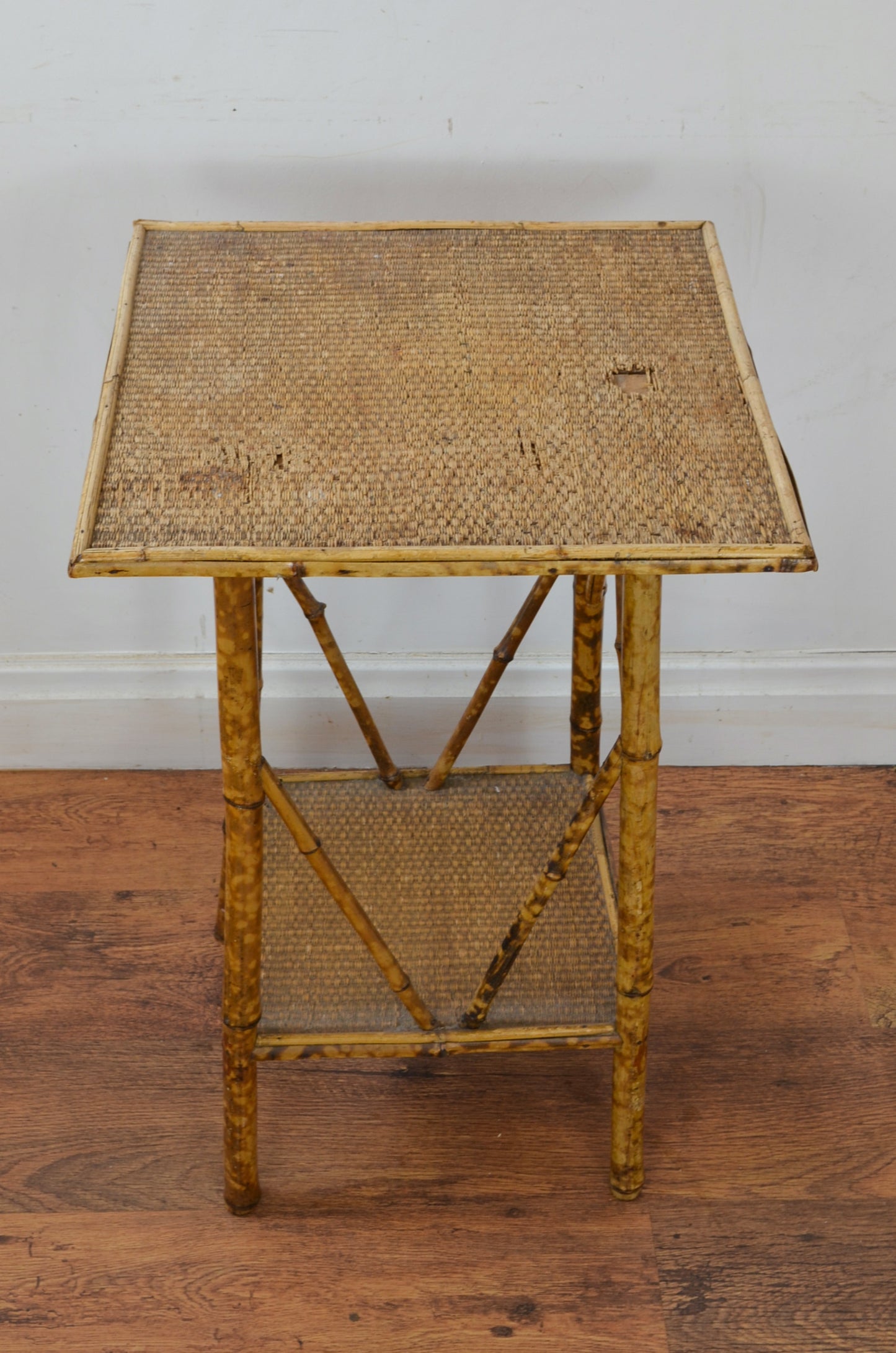 Antique Bamboo Side Table