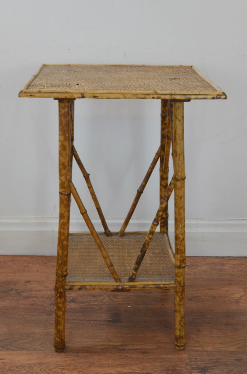 Antique Bamboo Side Table