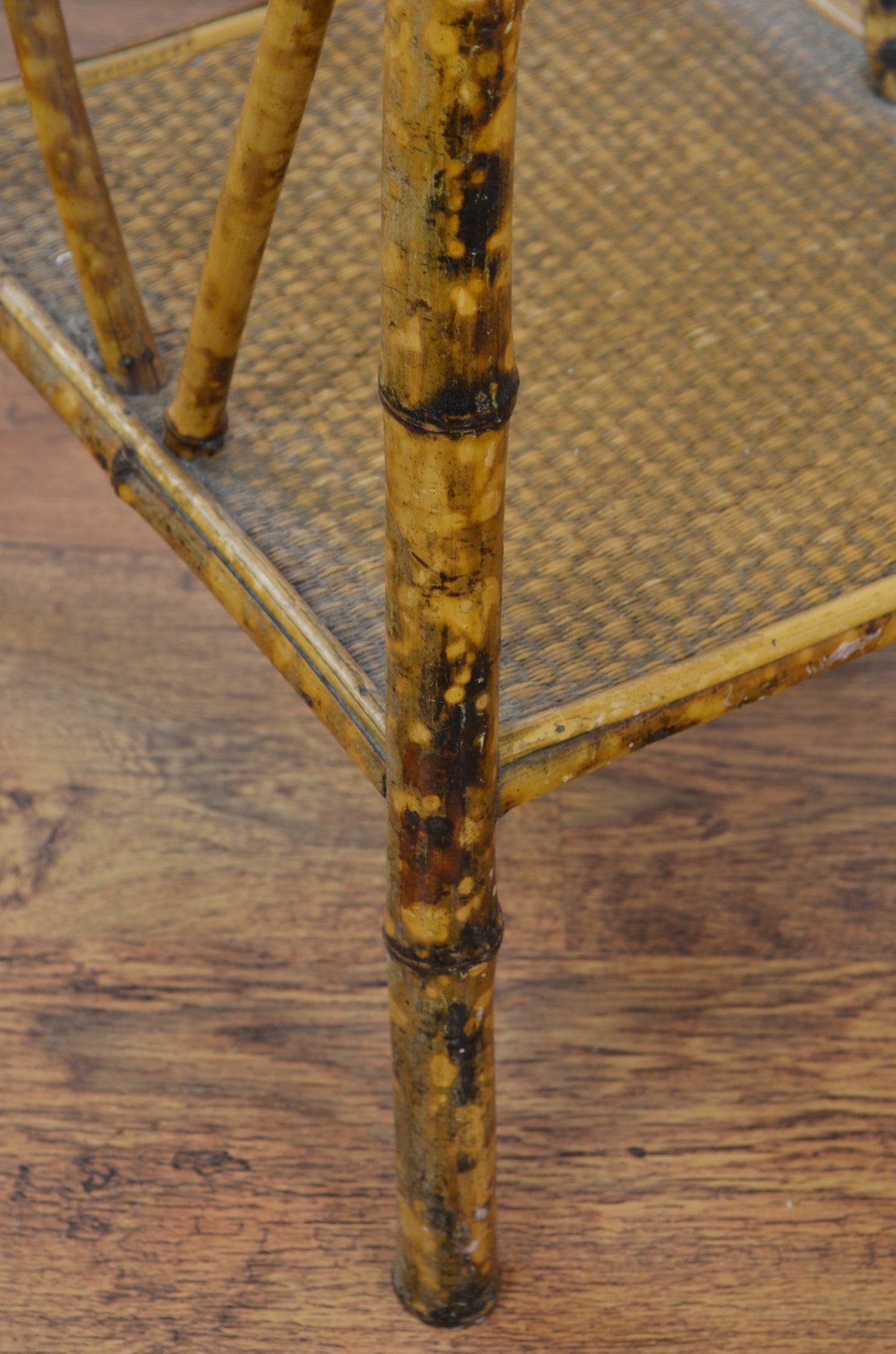 Antique Bamboo Side Table