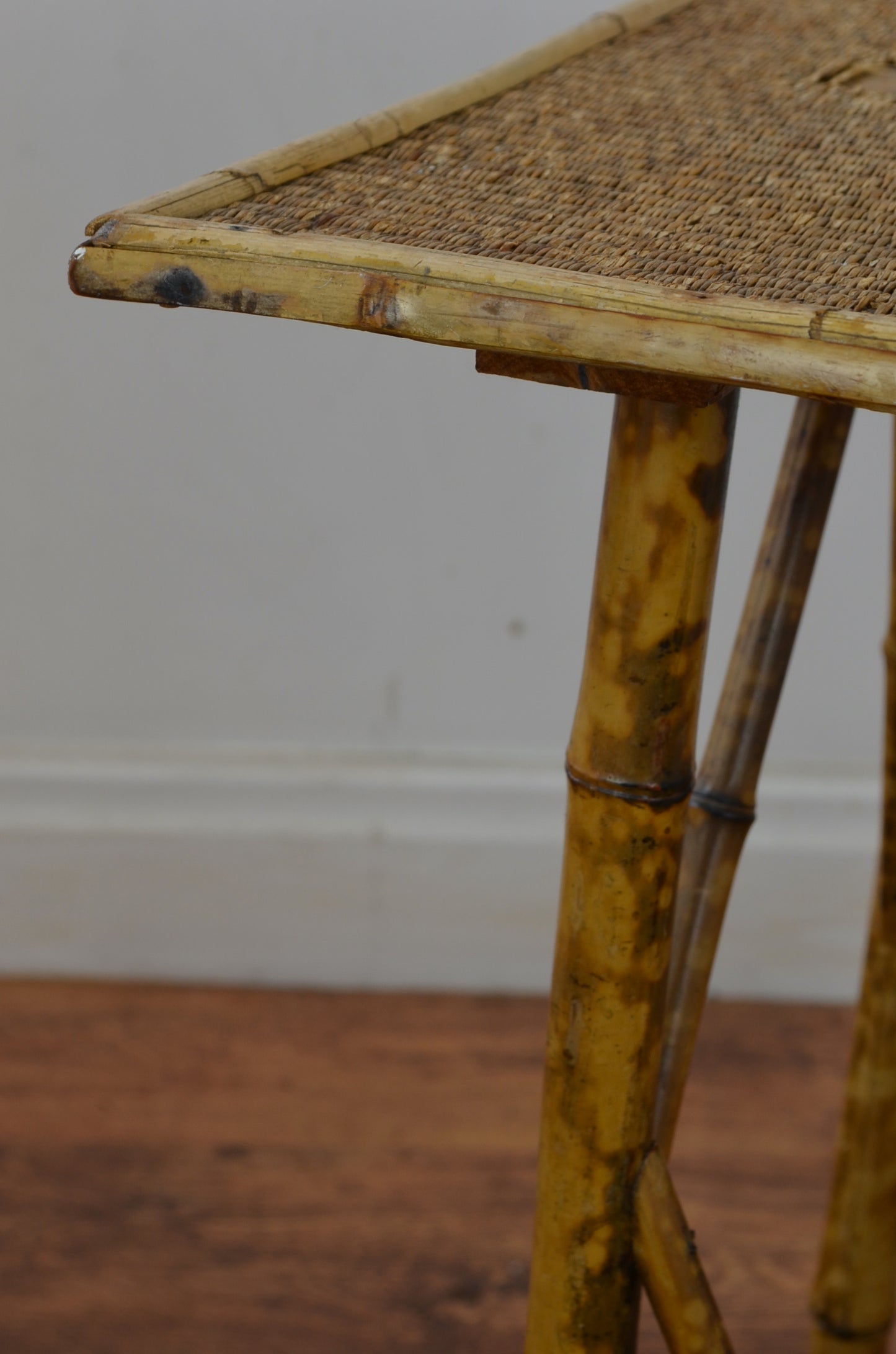 Antique Bamboo Side Table