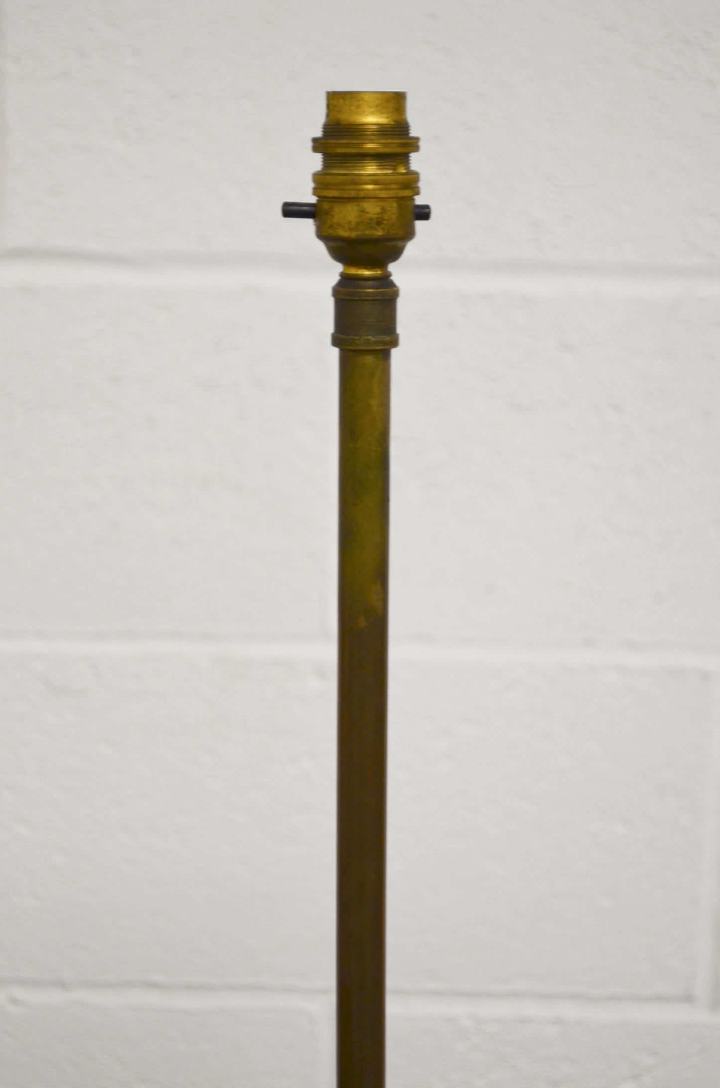 19th Century Brass Floor Lamp