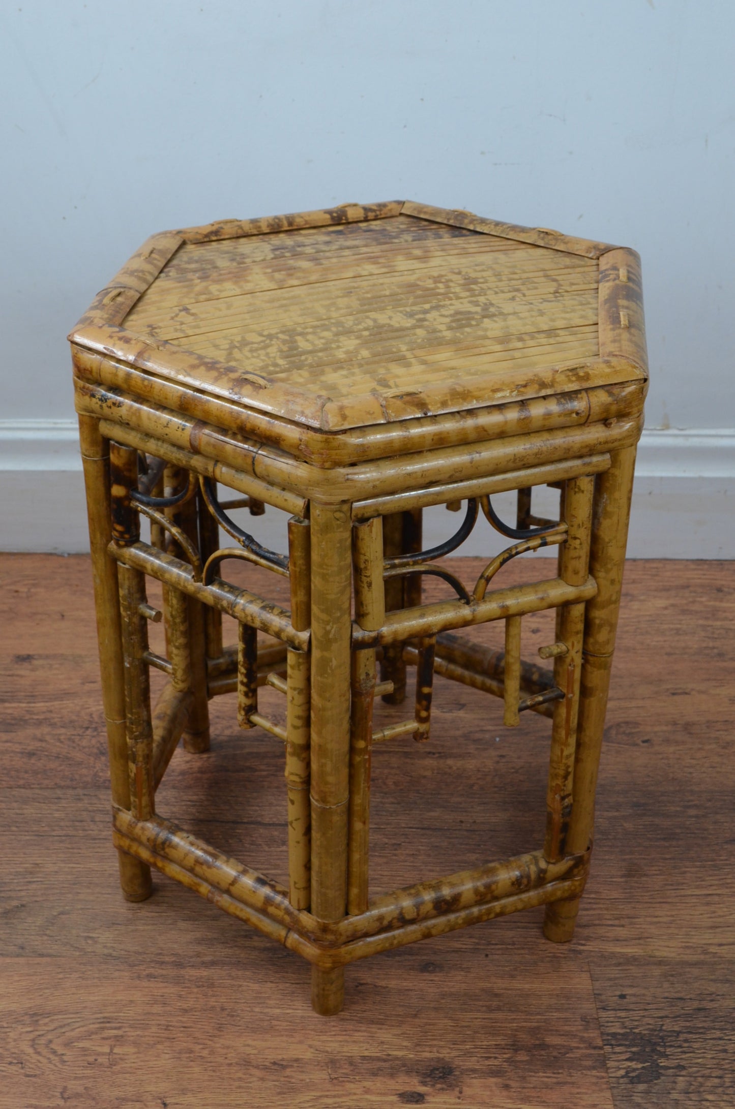 Vintage Bamboo Side Table