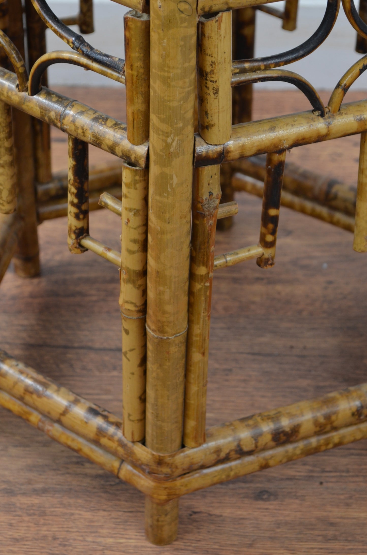 Vintage Bamboo Side Table