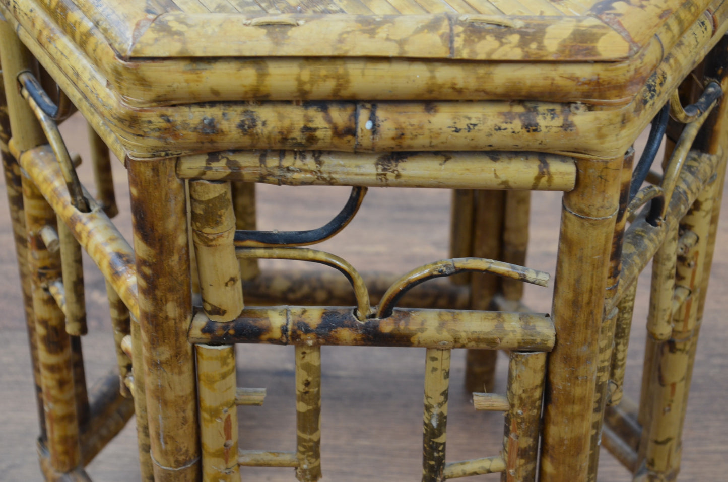 Vintage Bamboo Side Table