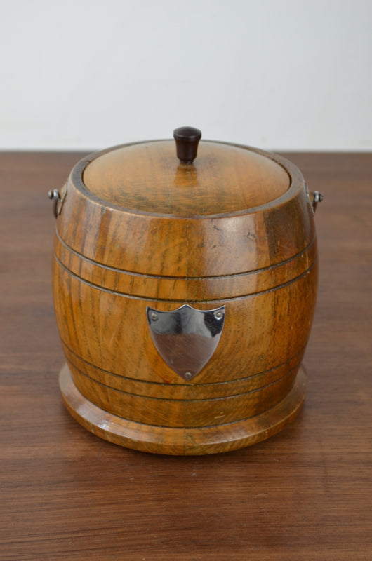 Vintage wooden ice store bucket