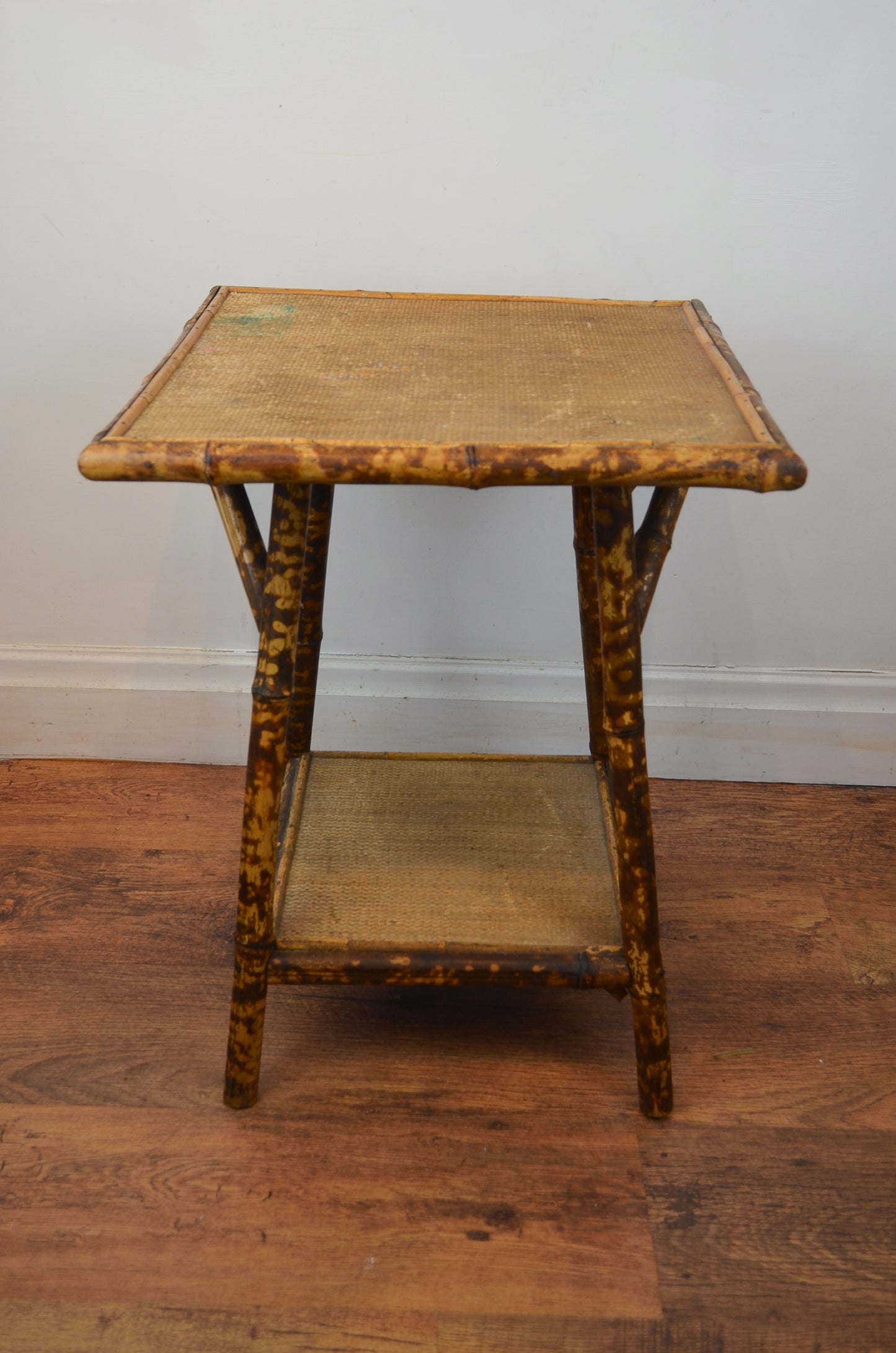 Antique Bamboo Side Table