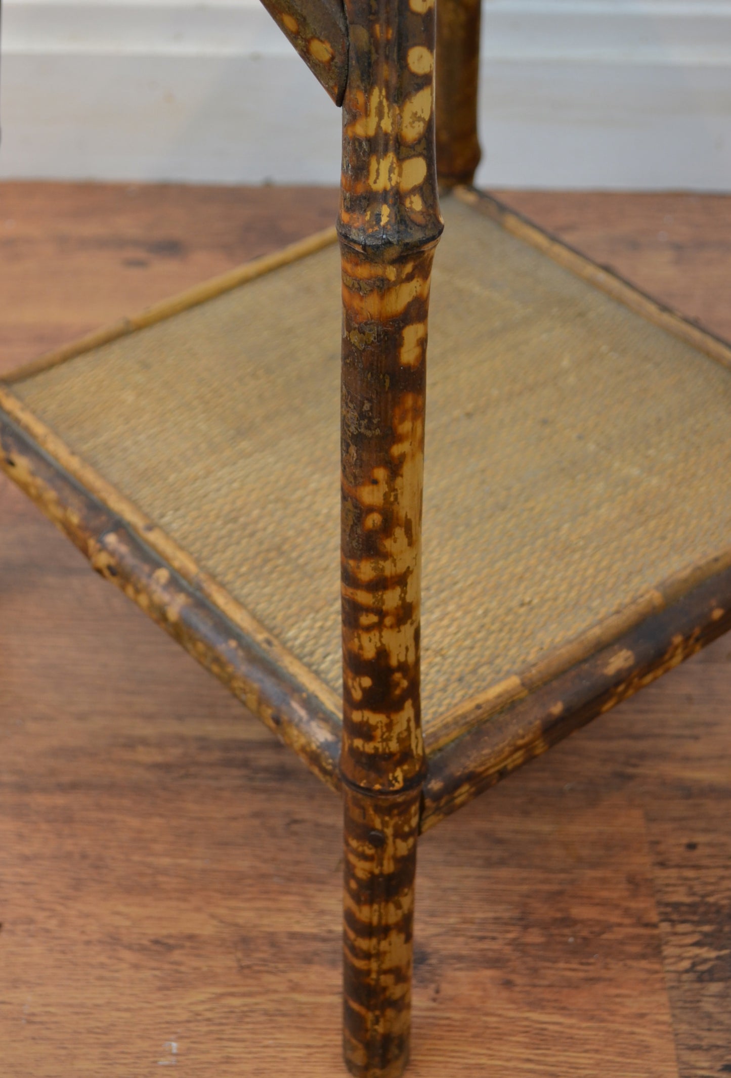 Antique Bamboo Side Table