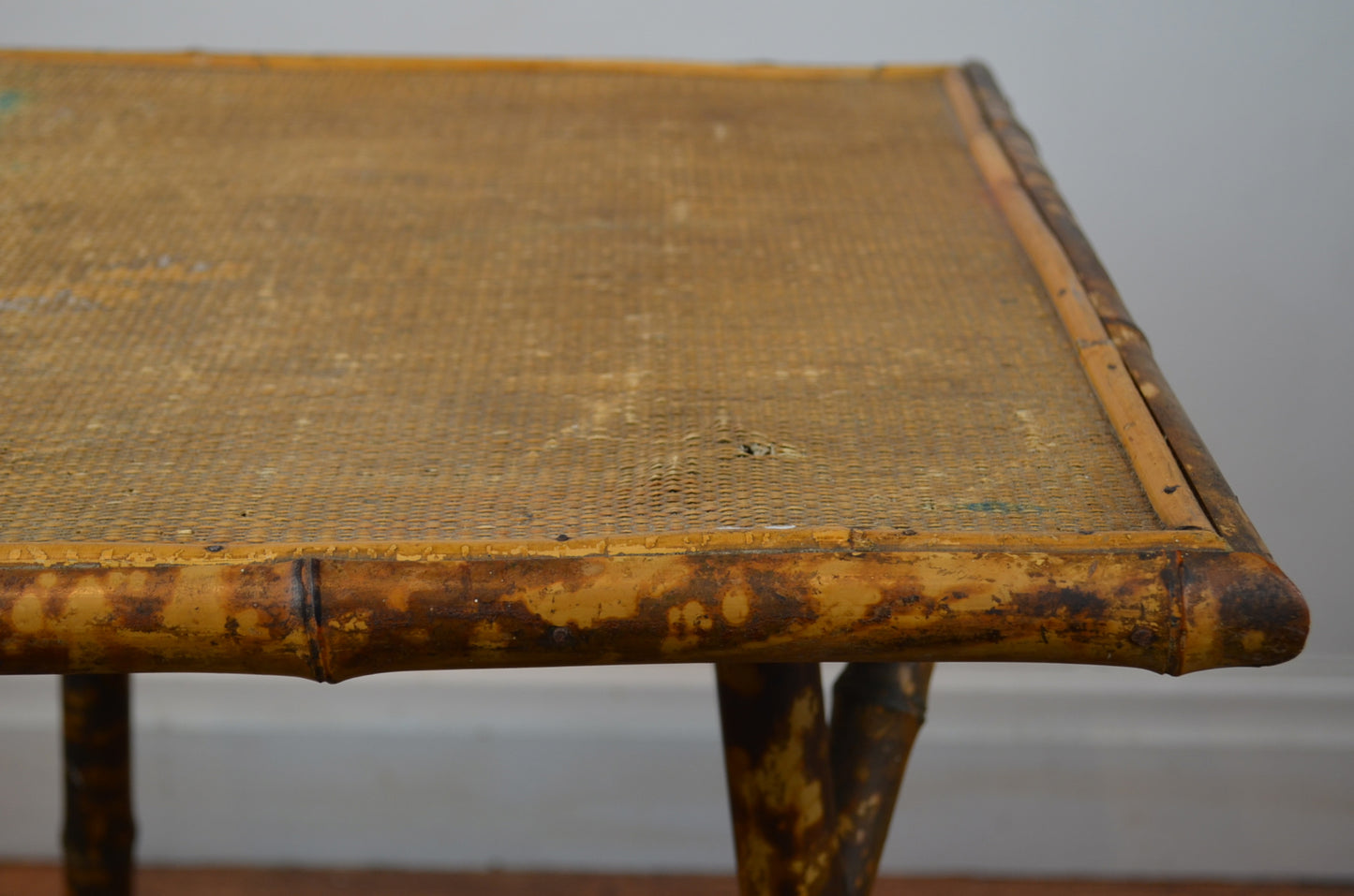 Antique Bamboo Side Table