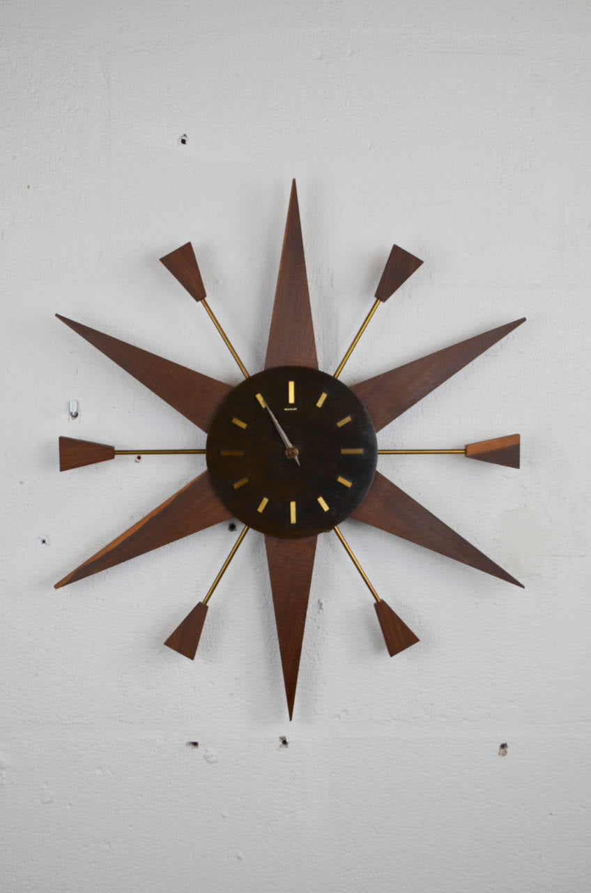 Manley Sunburst Wall Clock